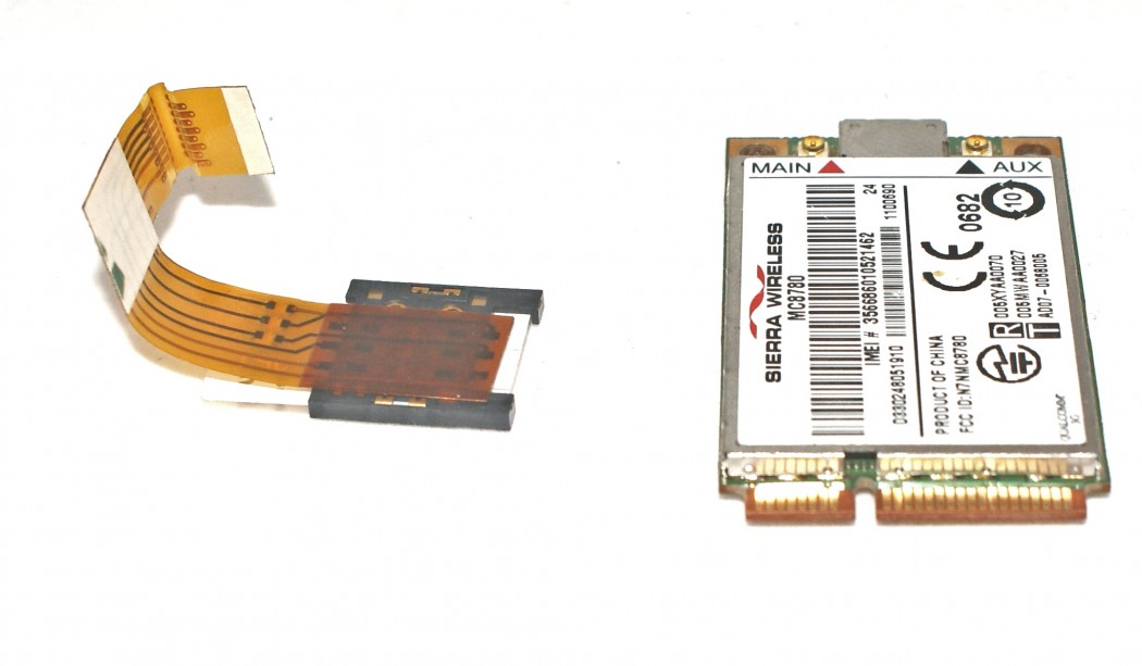 Une carte et un emplacement SIM