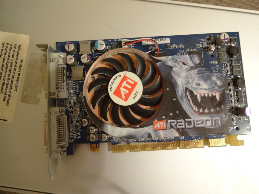 The ATi graphics card