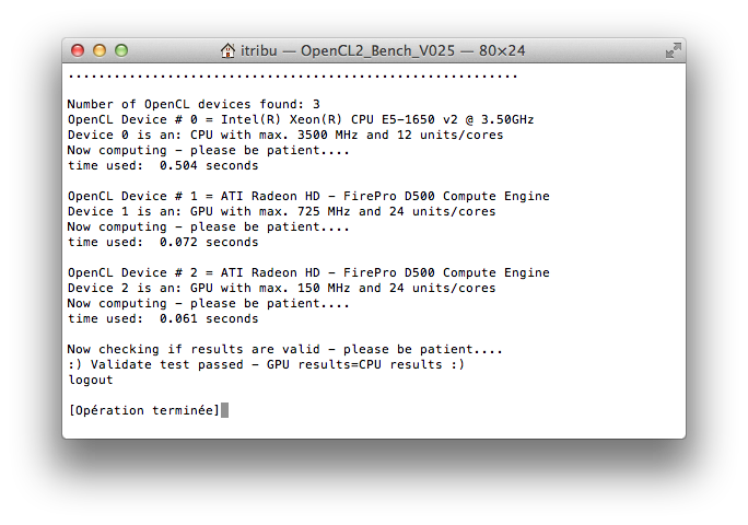 OpenCL Bench