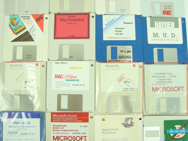 A few floppy disks