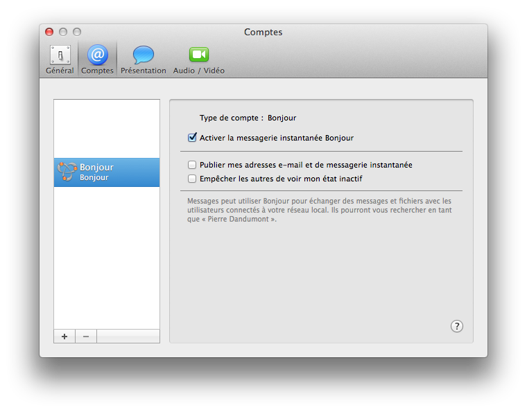 Messagerie : en local, sans serveur... avec Bonjour - Le journal du lapin