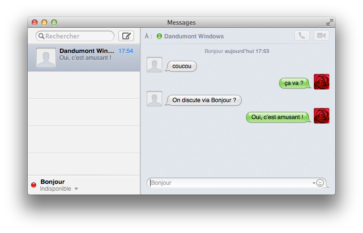 Messagerie : en local, sans serveur... avec Bonjour - Le journal du lapin