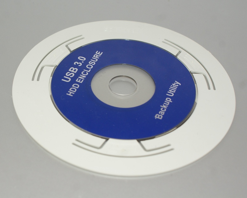Un CD dans un adaptateur