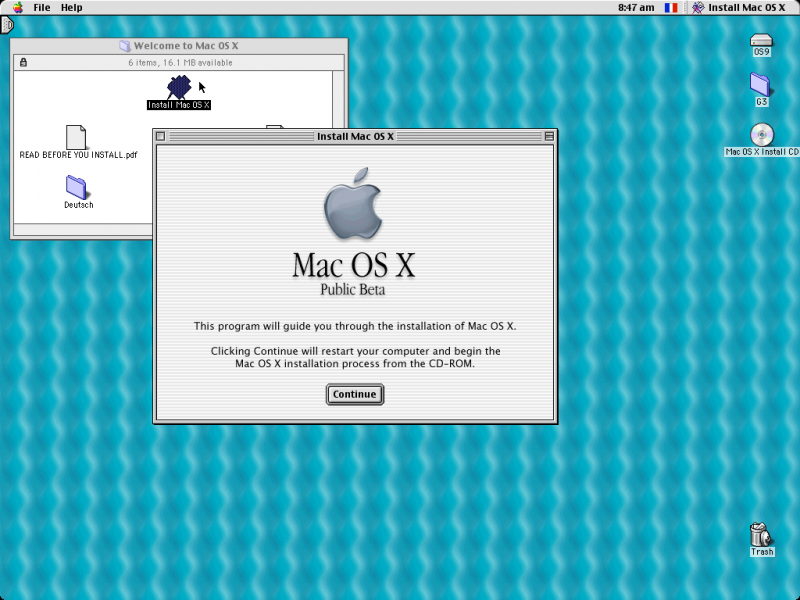 Depuis Mac OS 9