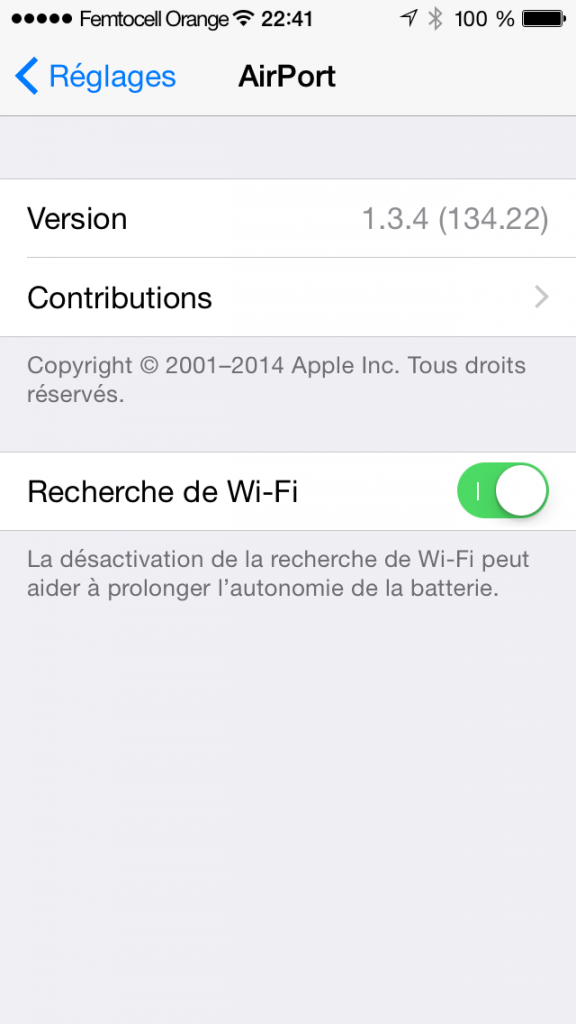 Le scanner de WiFi caché dans iOS 8 Le journal du lapin