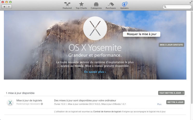 Mavericks et Yosemite