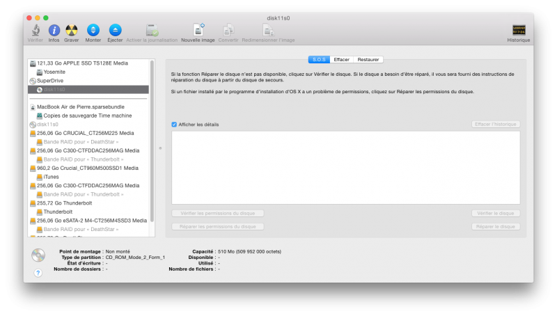 Mac OS X ne lit pas le disque CD-i