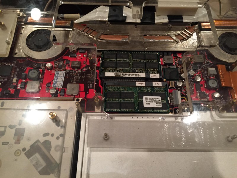 The red motherboard