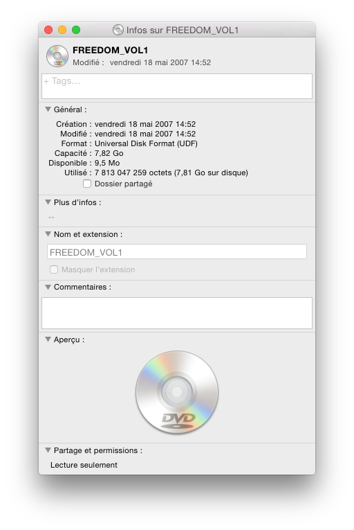HD DVD (Mac OS X n'a pas d'icône dédiée)