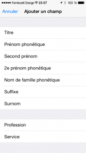 Sous iOS