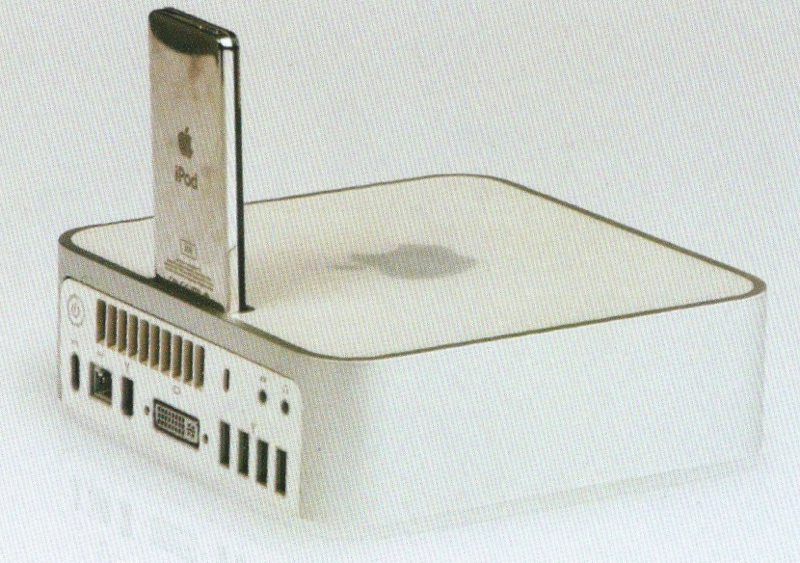 A Mac mini with integrated iPod dock