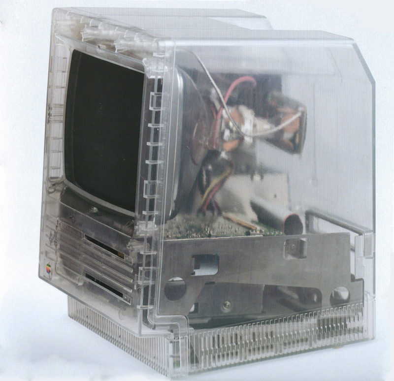 Un Macintosh SE transparent