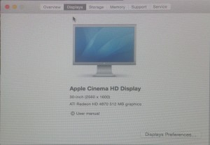 Reconnu comme un Cinema Display