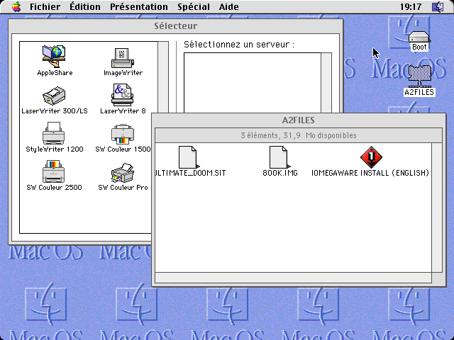 Sous Mac OS 8