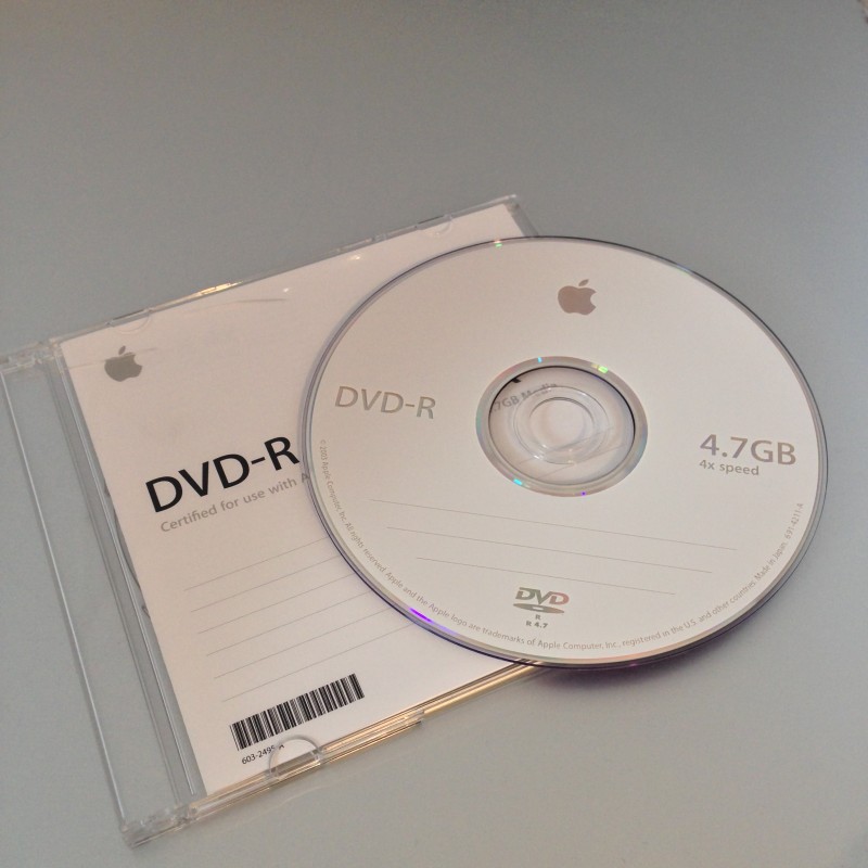 Un DVD-R 4x Apple
