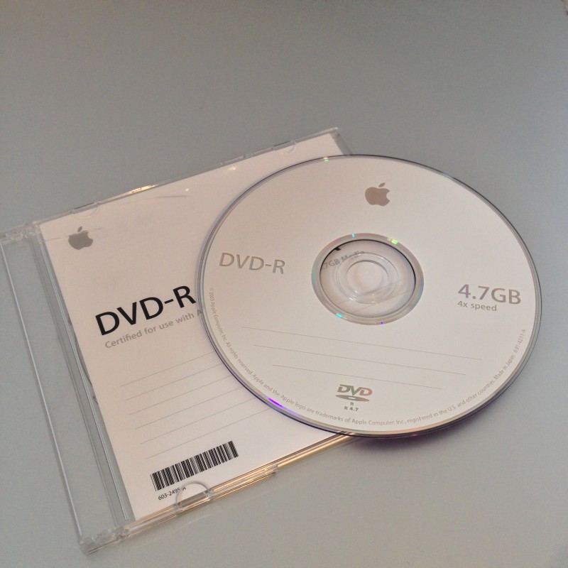 Un DVD-R 4x Apple