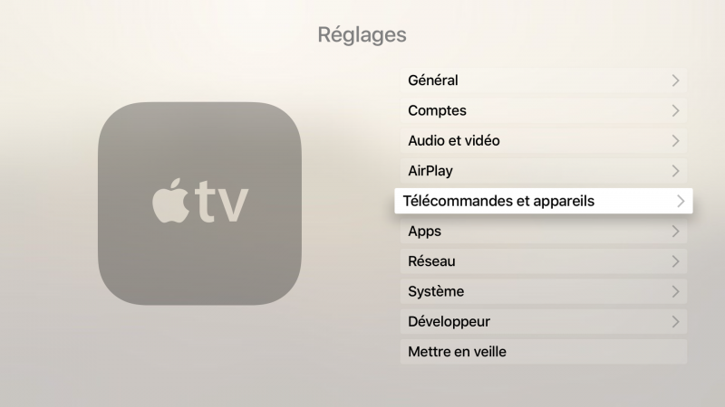 Télécommandes et appareils