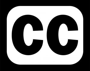 Le logo CC, présent sur les jaquettes