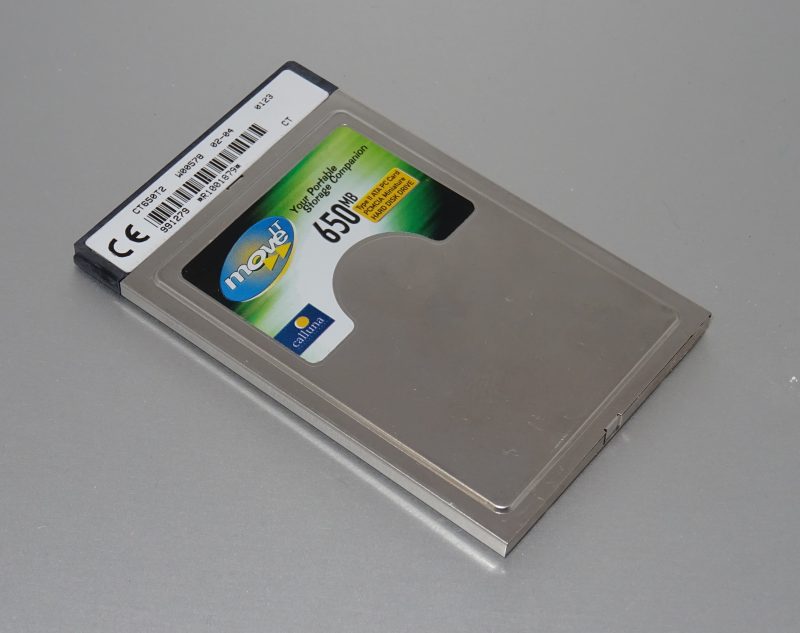 Un disque dur PCMCIA