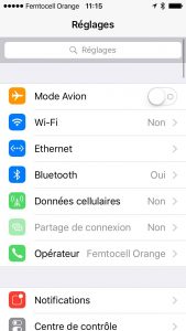 Sur iPhone