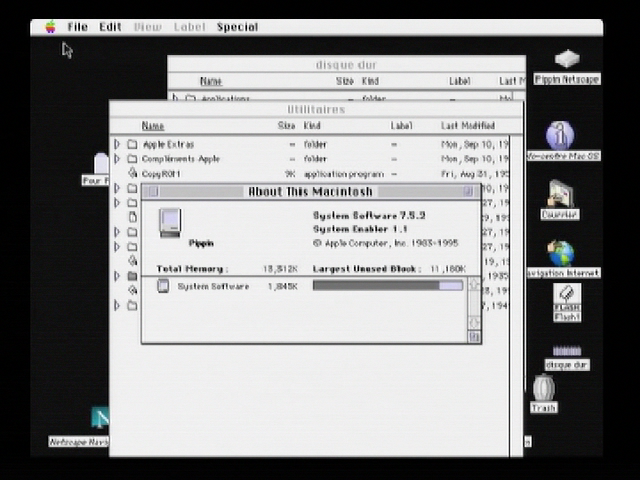 System 7.5.2, 14 Mo de RAM