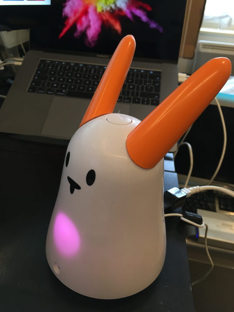 Lapin Robot NABAZTAG V1 – Violet Karotz, Interactif Wifi, D'occasion Fonctionnel
