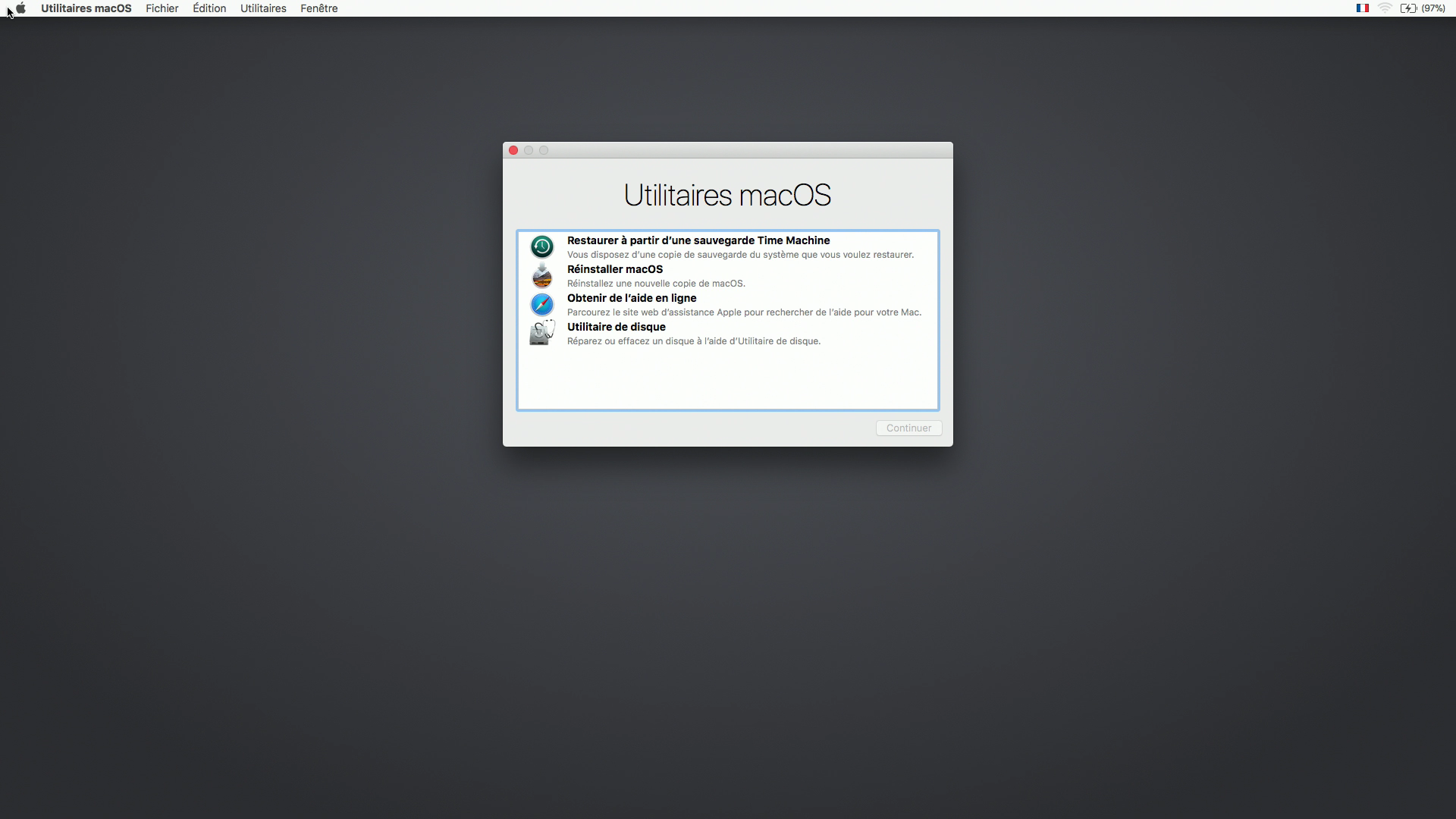 Restaurer un snapshot APFS sous macOS High Sierra Le journal du lapin